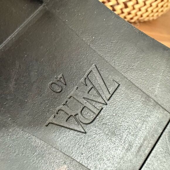 Zara Tan Suede Oxford Chunky Lug Sole EU 40 - Picture 10 of 10